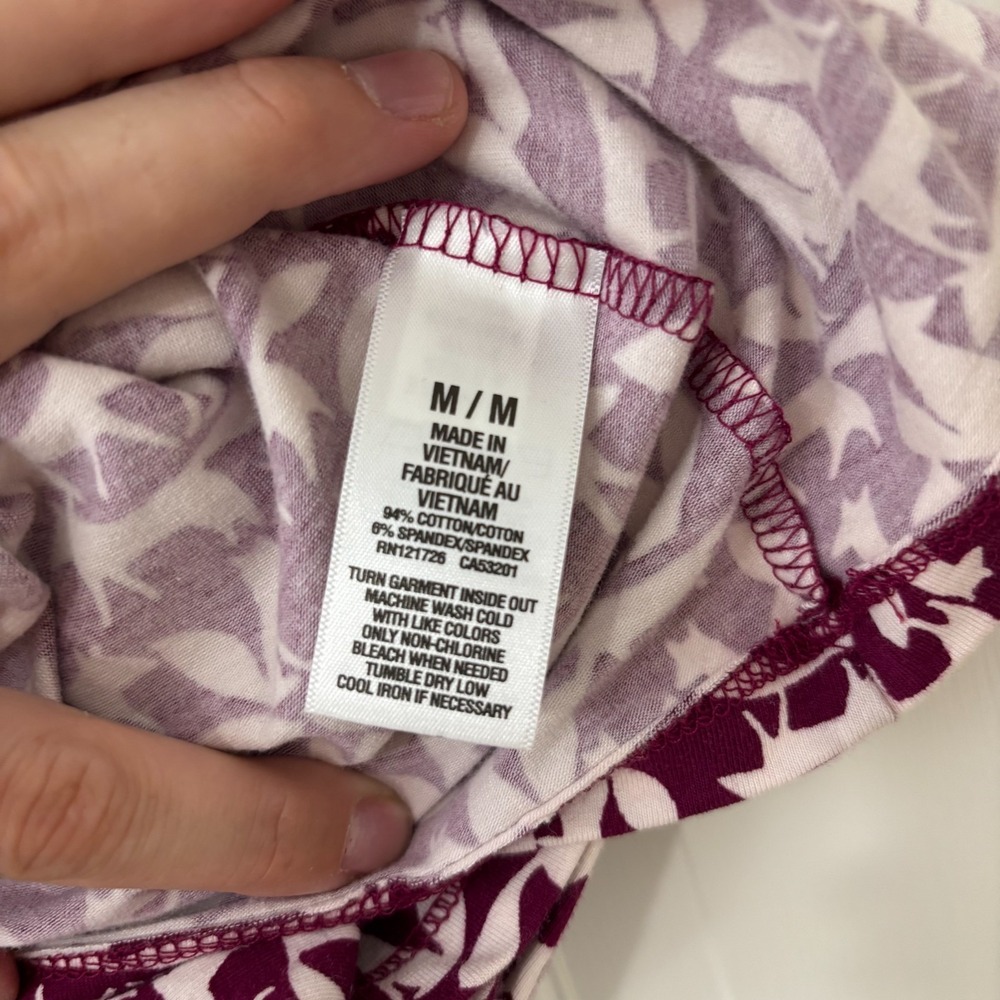Y2K Style Foxes Print Maroon Preppy Funny Aeropostale Favorite Cami Tank Sz M - Picture 4 of 4